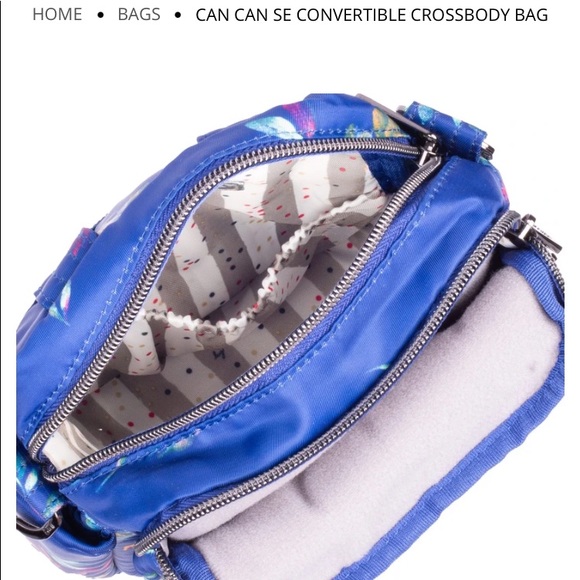 lug Bags Lug Scoop Rfid Top Handle Crossbody Bag Bouquet Blue